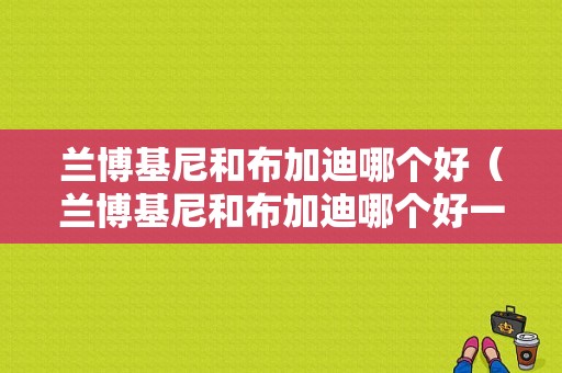 兰博基尼和布加迪哪个好（兰博基尼和布加迪哪个好一点）