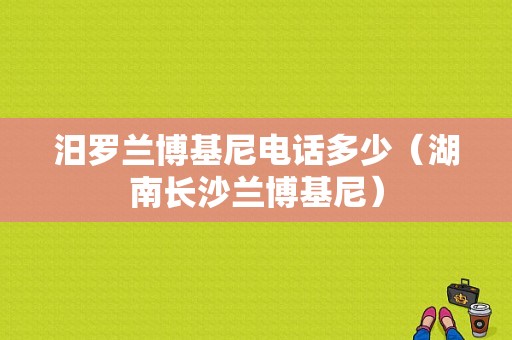 汨罗兰博基尼电话多少（湖南长沙兰博基尼）-图1