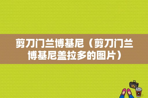 剪刀门兰博基尼（剪刀门兰博基尼盖拉多的图片）