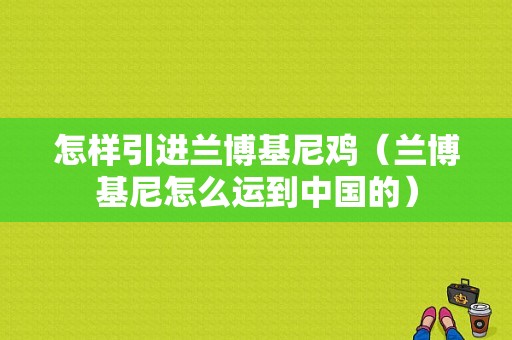 怎样引进兰博基尼鸡（兰博基尼怎么运到中国的）