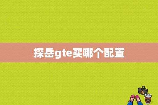 探岳gte买哪个配置