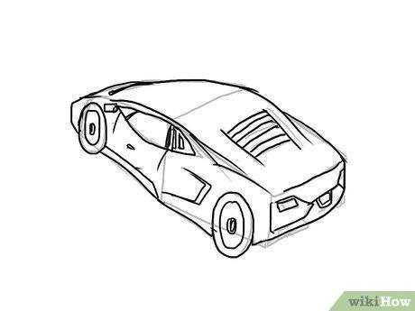 画超级跑车兰博基尼（学画跑车兰博基尼）-图3
