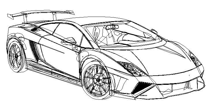 兰博基尼线稿车(兰博基尼线条画)-图1 兰博基尼线稿车(兰博基尼线条画)-图1