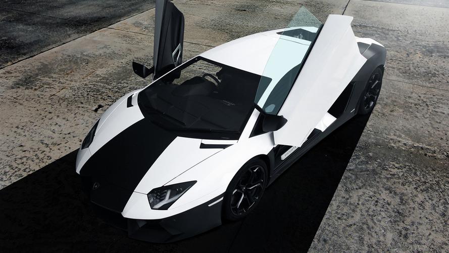黑白配兰博基尼(兰博基尼aventador黑白)-图2 黑白配兰博基尼(兰博基尼aventador黑白)-图2