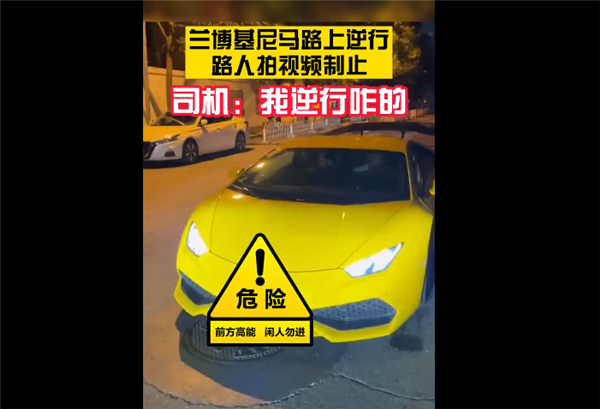 兰博基尼倒车逆行（兰博基尼倒车逆行怎么办）