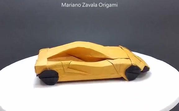 用纸折兰博基尼跑车(折纸兰博基尼跑车模型,详细步骤方法,创意跑车纸艺)-图2 用纸折兰博基尼跑车(折纸兰博基尼跑车模型,详细步骤方法,创意跑车纸艺)-图2