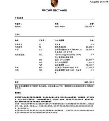 911配置什么-图1 911配置什么-图1