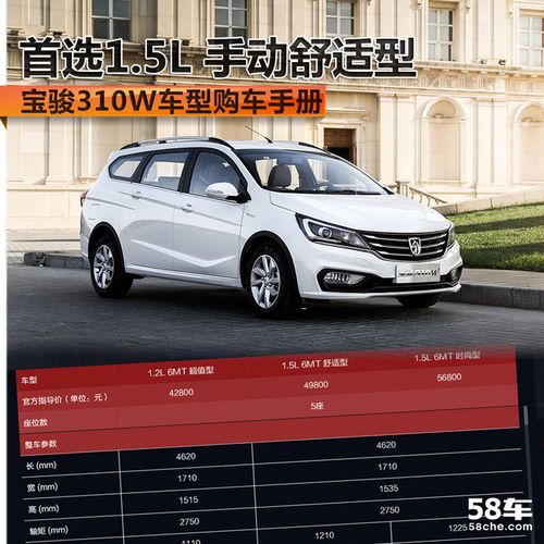 宝骏310舒适型配置图片