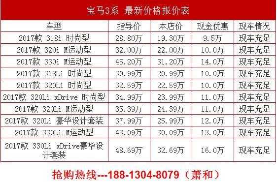 宝马3配置参数及报价-图2 宝马3配置参数及报价-图2