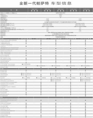 新帕萨特配置解说