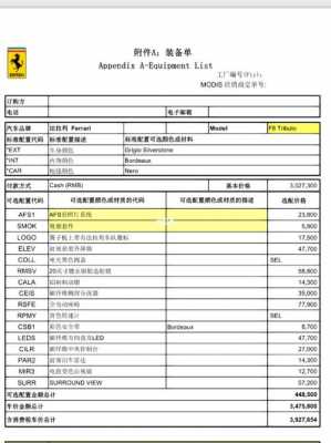 法拉利配置-图1 法拉利配置-图1